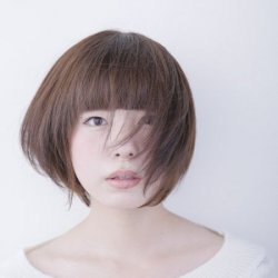 Gradation bob×straight bang